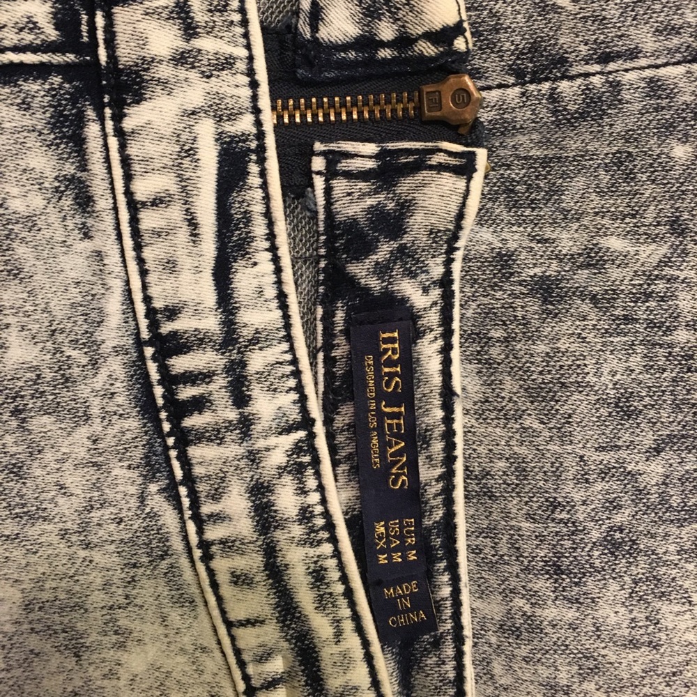 High waist denim pencil skirt